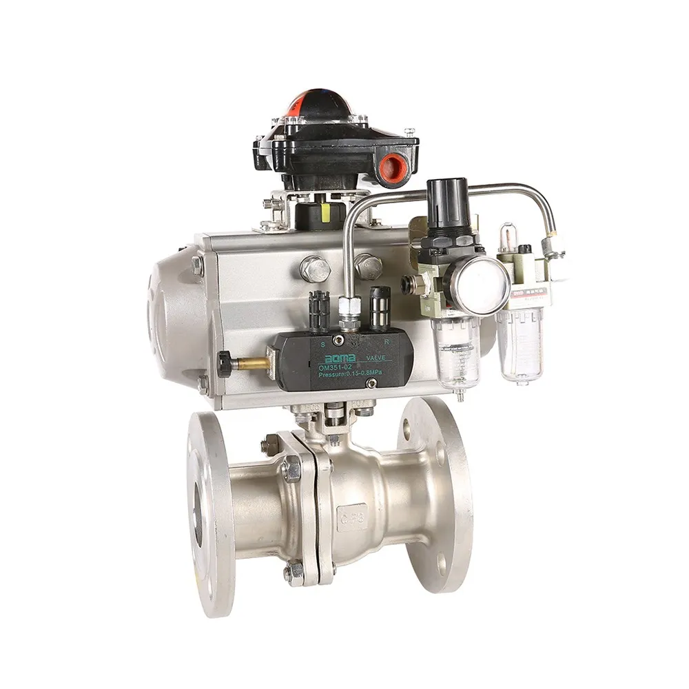 不锈钢气动球阀 Q641F-16P